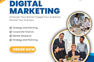 be your social media marketing manager and digital marketing manager
