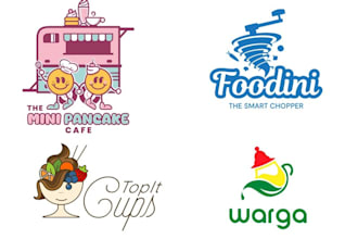 design food restaurant bakery dessert donuts drink logo