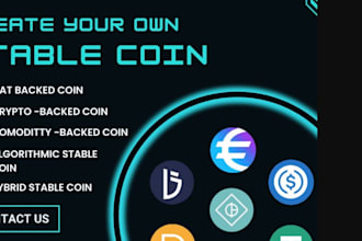 develop stablecoin, fiat currency stablecoin, algorithmic, fork usdt, token