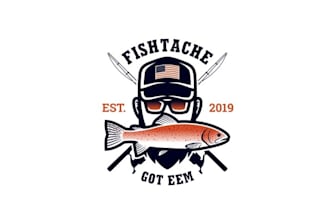 design attractive high definition fish logo