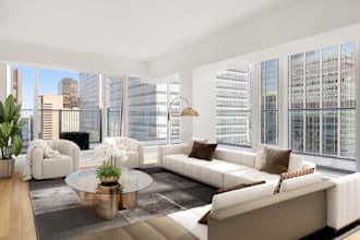 virtual space renovation, virtual staging for airbnb space, bedroom condo render