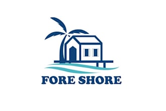 design high quality fore shore beach house logo