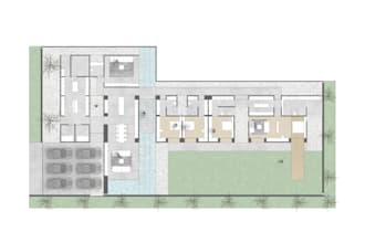 render architectural plan, section, elevation in photoshop