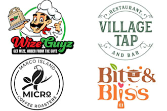 design food restaurant drink dessert cafe logo