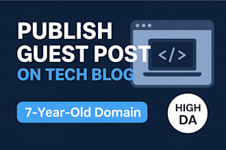 publish guest post with a dofollow backlink on tech website
