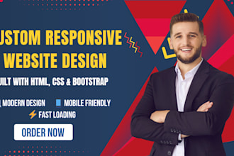 design a modern and responsive business website