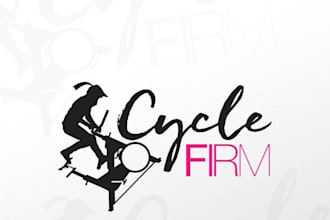 design a creative and professional cycle logo for your brand or business