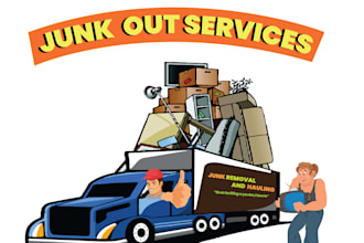 design a clean and professional junk removal logo for your business