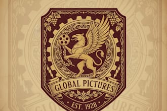 design a stylish vintage production logo