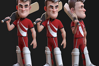 make 3d character or prop for 3d printing, games, animation