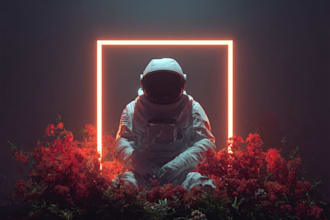 create a unique illustrated album cover