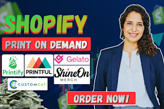 setup print on demand on shopify, tiktok, etsy, tiktok shop