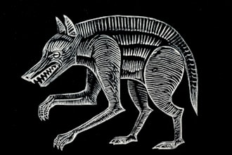 create stunning linocut or woodcut style illustrations