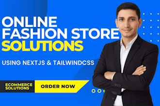create a fashion ecommerce store using nextjs, tailwindcss
