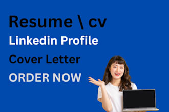 optimize your resume professionally, write and update cv, cover letter, l