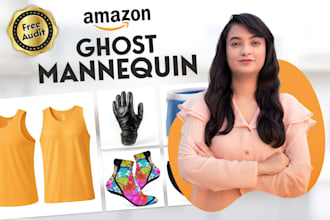 do ghost mannequin, neck joint, and wrinkle removal for ecommerce clothing