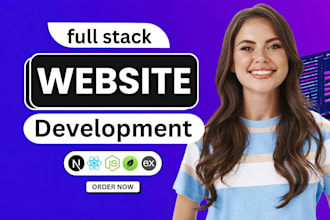 build, rebuild website as full stack developer, front end dev
