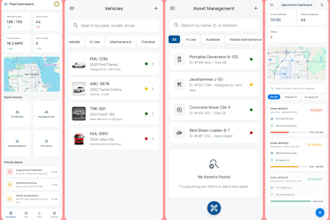 corporate fleet management apps for vehicle,  asset management, and logistics