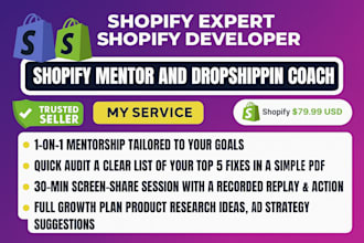 be your professional shopify coach and ecommerce growth expert