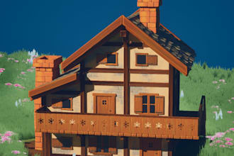 create complexe stylized props for game or animated movies