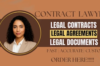 draft legal contracts and agreements