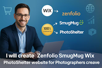 create zenfolio smugmug wix photoshelter website for photographers creatives