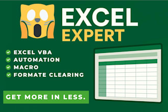 clean, format, automate, merge, split excel data