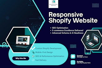 build a responsive shopify website with SEO