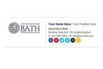 create clickable HTML email signature