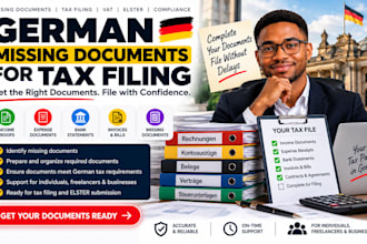 help you prepare missing documents for your german tax filing