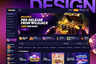 develop igaming website, bet, crash, poker, blackjack, slot, crypto game website