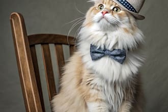 draw portrait of your pet in any clothes