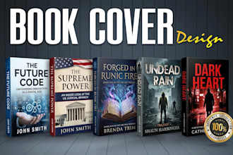 do professional book cover design, ebook cover, kindle cover and paperback cover