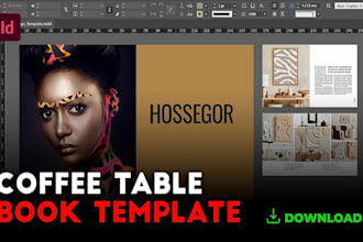 design a stunning coffee table book layout with professional