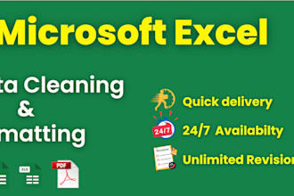 clean, sort, organize, merge, and format excel and CSV data professionally