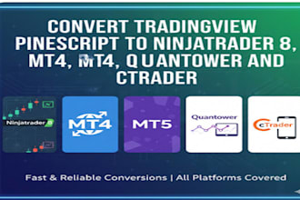 convert tradingview pine script to ninjatrader 8, ctrader, mt4 mt5, quantower
