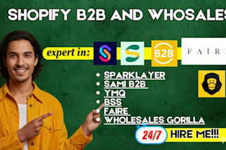 create your shopify b2b wholesale store, german native