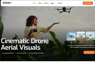 wix aerial photography website videography drone photography portfolio website