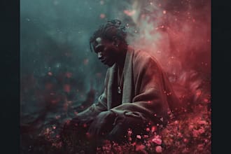 design music album cover , single or mixtape artwork