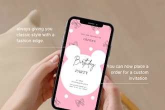 design beautiful birthday, baby shower and gender reveal invitations using canva