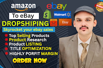 be your professional ebay product researcher and listing expert