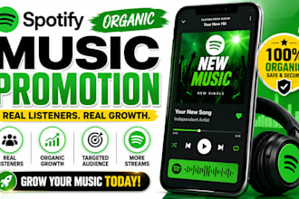 do spotify music promotion, organic music promotion