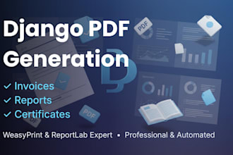 add professional PDF reports to your django web app