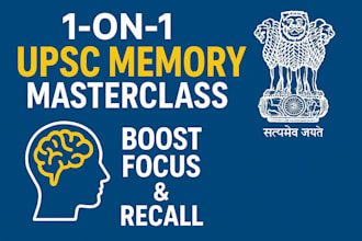 train upsc aspirants 1 on 1 to improve memory and focus