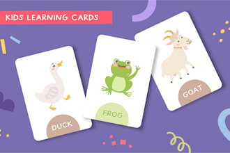 create learning flashcards for kids