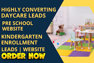generate daycare preschool kindergarten enrollment leads and build a website