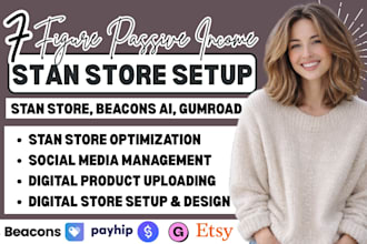 stan store, stan store setup, stan store marketing, digital product uploading