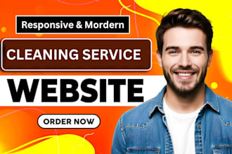 cleaning service website, house cleaning, office cleaning, booking website