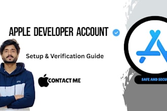 create a verified apple developer account for your IOS app publishing