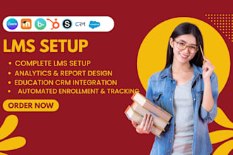 setup lms with canvas moodle or schoology CRM hubspot blackbaud and saleforce